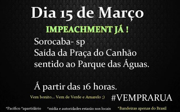 Impeachment Dilma Rousseff Bresil Brazil Brasil 012